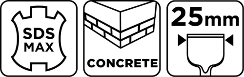Graphite Laposvéső SDS-Max 25x18x400mm