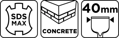 Graphite Laposvéső SDS-Max 40x18x400mm
