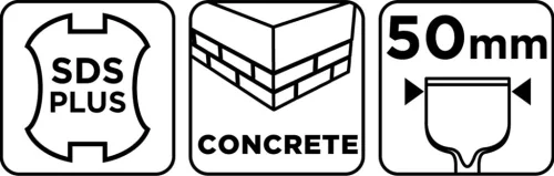 Graphite Laposvéső SDS-MAX, 50x18x400mm