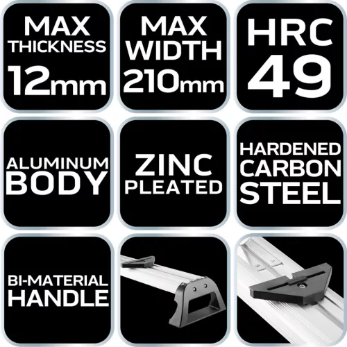 Neo Tools Laminált burkolat vágó, vágásszélesség:210mm, vágásvastagság: 12mm