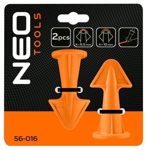 Neo Tools Fugakihúzó szilikonvég pisztolyos fugázóanyagokoz, 6.5mm és 10mm, 2db