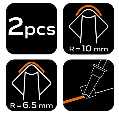 Neo Tools Fugakihúzó szilikonvég pisztolyos fugázóanyagokoz, 6.5mm és 10mm, 2db