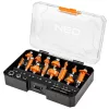 Neo Tools Felsőmaró készlet, 8mm-es szárral, 15db-os