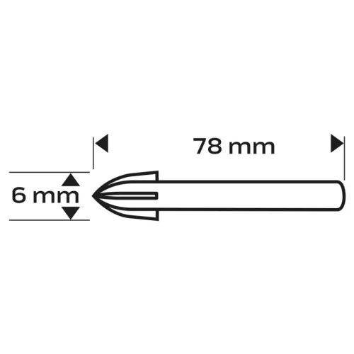 Neo Tools Univerzális 4 élű üvegfúró, fa, műanyag, fém, kőzet, kerámia fúráshoz, 6mm