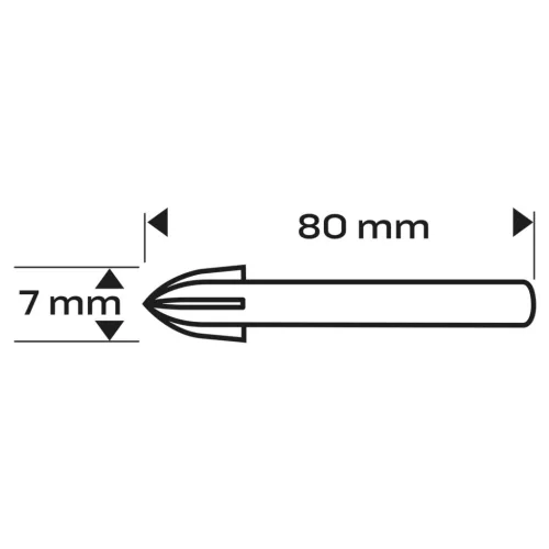 Neo Tools Univerzális 4 élű üvegfúró, fa, műanyag, fém, kőzet, kerámia fúráshoz, 7mm