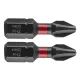 Neo Tools Torziós ütvecsavarozó bit PH2x25mm, 2db