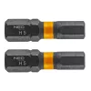 Neo Tools Torziós ütvecsavarozó bit, hatlapú, HEX5x25mm, 2db