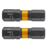 Neo Tools Torziós ütvecsavarozó bit, hatlapú, HEX6x25mm, 2db