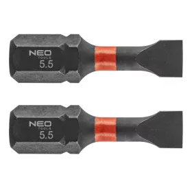 Neo Tools Torziós ütvecsavarozó bit SL5.5x25mm, 2db