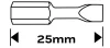 Neo Tools Torziós ütvecsavarozó bit SL5.5x25mm, 2db