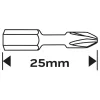 Neo Tools Torziós ütvecsavarozó bit PH1/2/3, PZ1/2/3x25mm