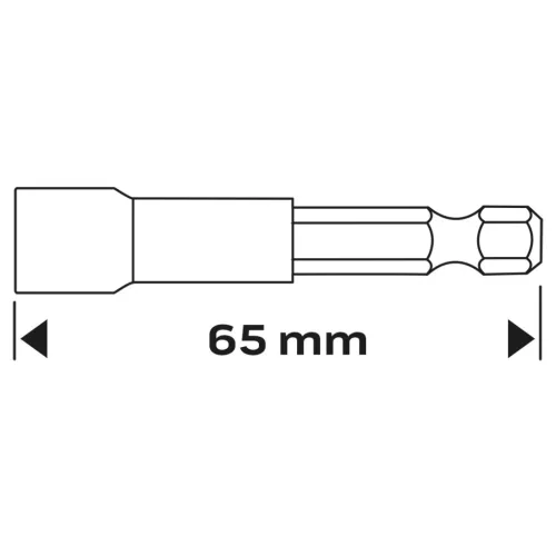 Neo Tools Csavarbehajtó ütvecsavarozókhoz, hatlapú, mágneses, 8mm