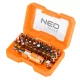 Neo Tools Csavarhúzó bitkészlet, 32db, bitek 25mm-30db, adapter 1/4", mágneses bittartó
