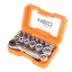 Neo Tools Dugókulcskészlet és csavarhúzó bitkészlet, 24db