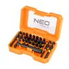 Neo Tools Csavarhúzó bitkészlet, 23db, bitek 25mm-18db, bitek 50mm-4db, mágneses bittartó
