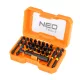 Neo Tools Csavarhúzó bitkészlet, 23db, bitek 25mm-18db, bitek 50mm-4db, mágneses bittartó