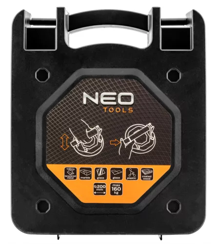 Neo Tools Vákumos pumpás táblaemelő, üveghez, csempéhez, lakkozott felületekhez, max 160kg.