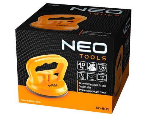 Neo Tools Vákumos táblaemelő, üveghez, csempéhez, lakkozott felületekhez 40KG