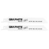 Graphite Orrfűrészlap, BI-Metal, 150x19x0.9mm, 18TPI, 2db
