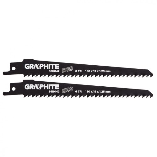 Graphite orrfűrészlap hcs 150x19x1,25 6tpi 2db/csomag