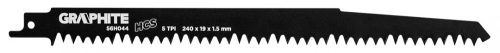 Graphite orrfűrészlap hcs 240x19x1,50 5tpi 2db/csomag