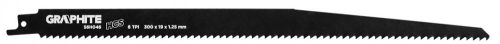 Graphite orrfűrészlap hcs 300x19x1,25 6tpi 2db/csomag