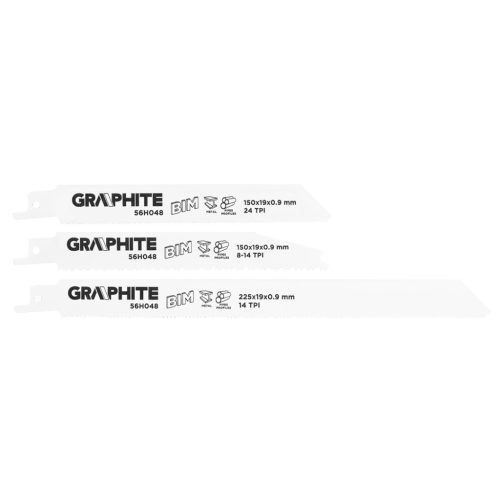 Graphite Orrfűrészlap készlet, bim, set 3db