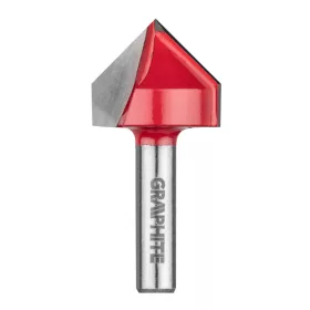 Graphite Felsőmaró kés, V-horonymaró 25.4x25.4mm, 8mm