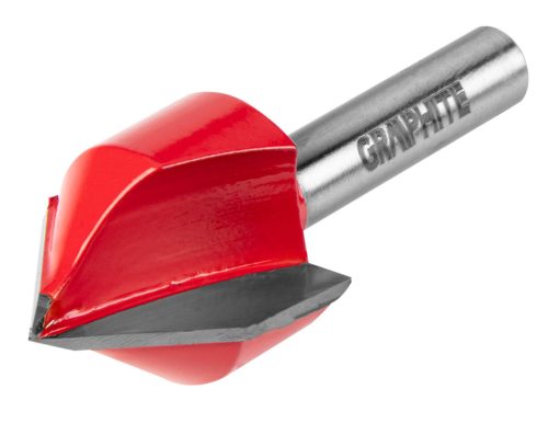 Graphite Felsőmaró kés, V-horonymaró 25.4x25.4mm, 8mm