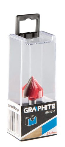 Graphite Felsőmaró kés, V-horonymaró 25.4x25.4mm, 8mm