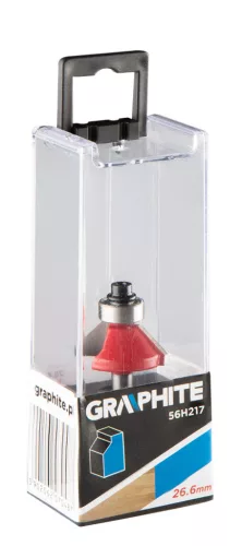 Graphite Felsőmaró kés, él-letörő 26.6x9.52mm, 6mm