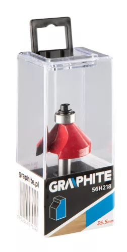 Graphite Felsőmaró kés, él-letörő 35.5x15.9mm, 8mm