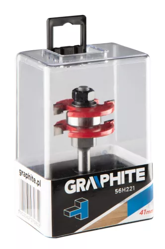 Graphite Felsőmaró kés, dupla horonymaró 41x6.35mm, 8mm