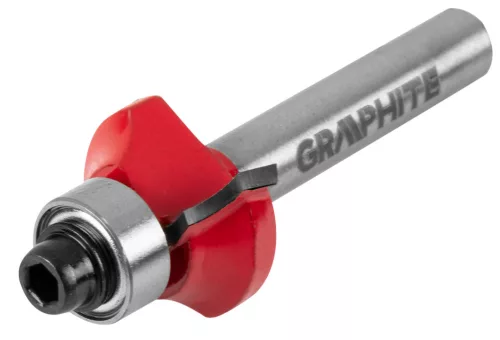 Graphite Felsőmaró kés, kerekítő 19x6.5mm, 6mm