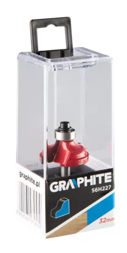 Graphite Felsőmaró kés, profilmaró 32x12.9mm, 6mm