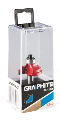 Graphite Felsőmaró kés, profilmaró 32x12.9mm, 8mm