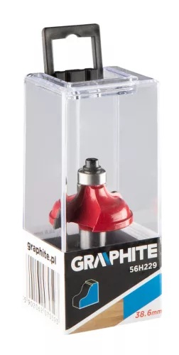 Graphite Felsőmaró kés, profilmaró 38.6x15.9mm, 12mm