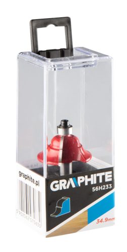 Graphite Felsőmaró kés, profilmaró 34.9x15mm, 8mm