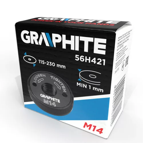 Graphite Gyorsrögzítő anya sarokcsiszolókhoz, klikkes, M14