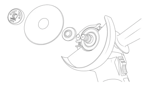 Graphite Gyorsrögzítő anya sarokcsiszolókhoz, klikkes, M14