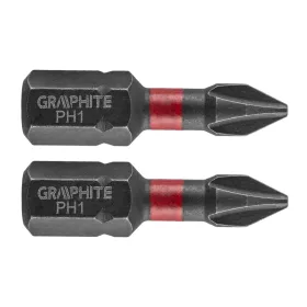 Graphite Torziós ütvecsavarozó bit PH1x25mm, 2db