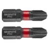 Graphite Torziós ütvecsavarozó bit PH3x25mm, 2db