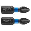Graphite Torziós ütvecsavarozó bit PZ2x25mm, 2db