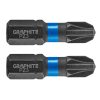 Graphite Torziós ütvecsavarozó bit PZ3x25mm, 2db