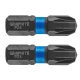 Graphite Torziós ütvecsavarozó bit PZ4x25mm, 2db