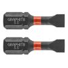 Graphite Torziós ütvecsavarozó bit SL5.5x25mm, 2db