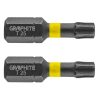 Graphite Torziós ütvecsavarozó bit Torx 25x25mm, 2db