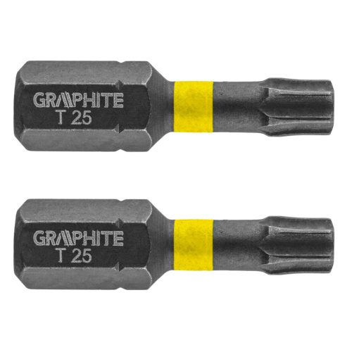 Graphite Torziós ütvecsavarozó bit Torx 25x25mm, 2db