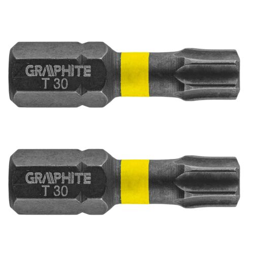 Graphite Torziós ütvecsavarozó bit Torx 30x25mm, 2db