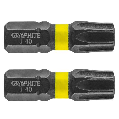 Graphite Torziós ütvecsavarozó bit Torx 40x25mm, 2db